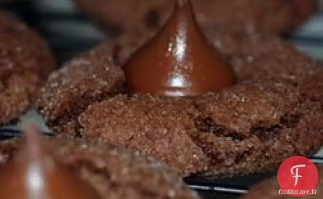 Biscoitos de chocolate jeanne's Kiss
