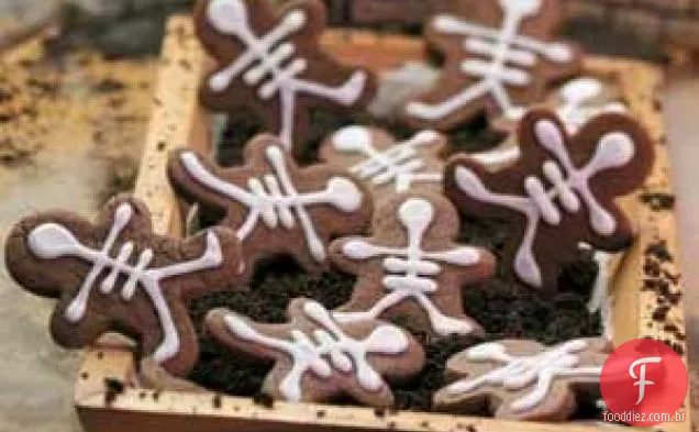 Biscoitos De Esqueleto De Chocolate