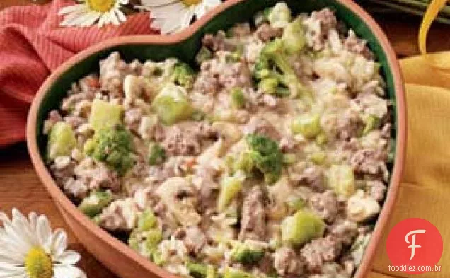 Carne De Brócolis Picante Assada