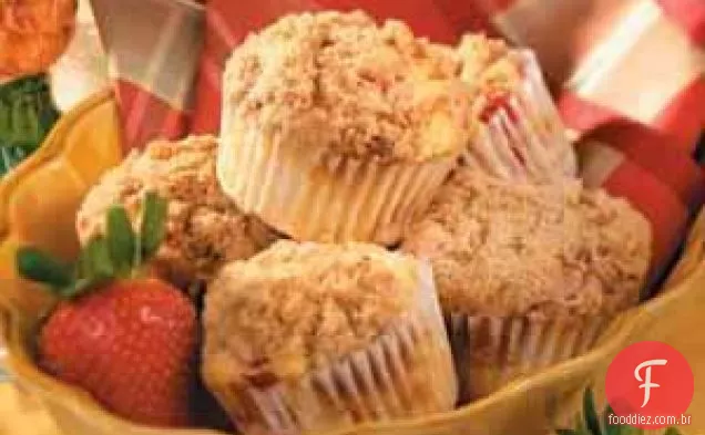 Muffins De Morango Streusel