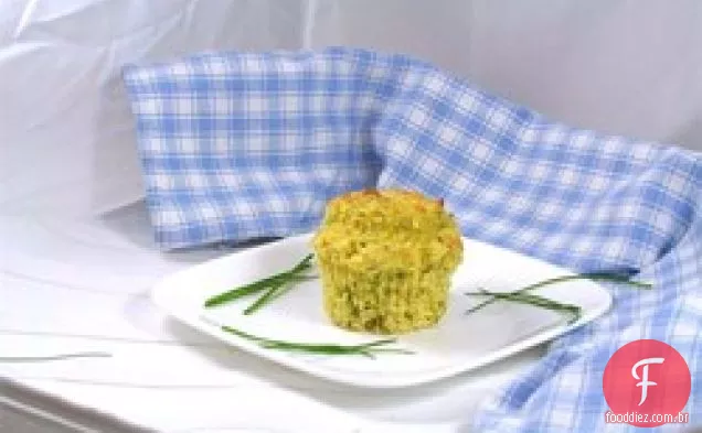 Muffins de cebolinha e aneto