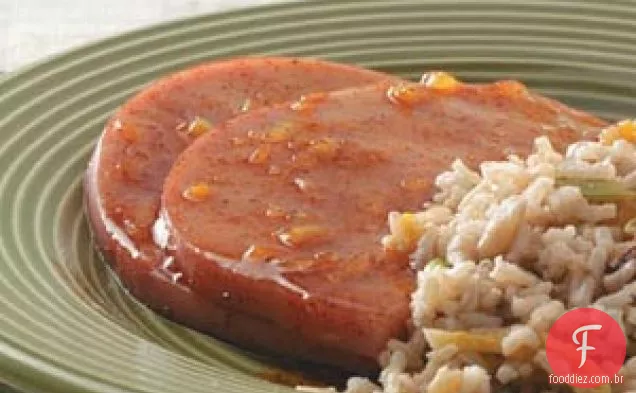Bifes De Presunto Com Cobertura Laranja