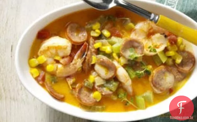 Andouille-Sopa De Creme De Camarão