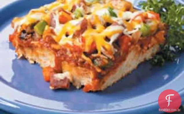 Kielbasa Biscuit Pizza