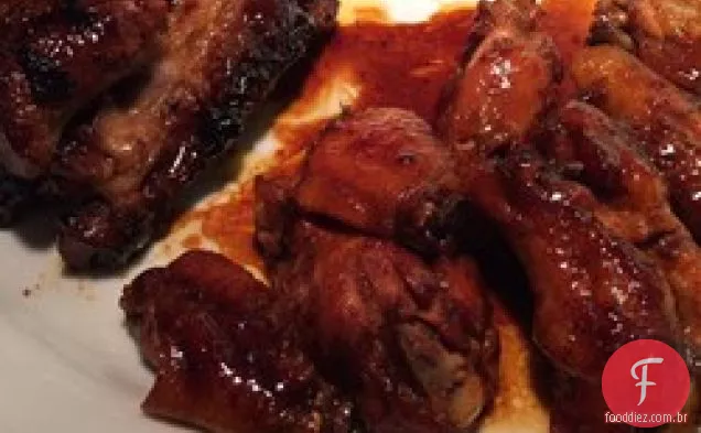 Asas de frango para churrasco