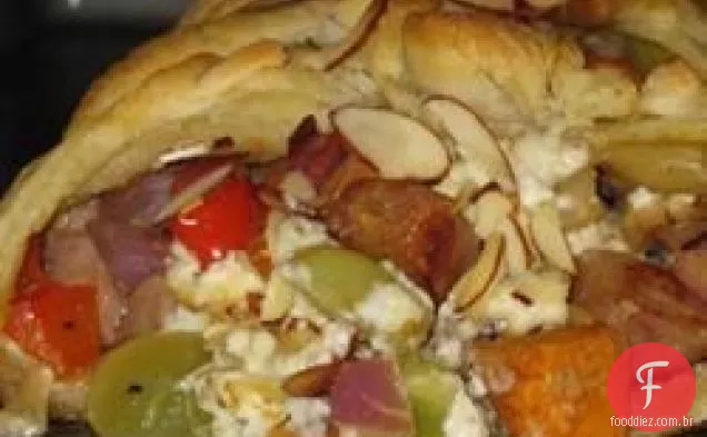 Maçã Frango Salsicha Brunch Trança