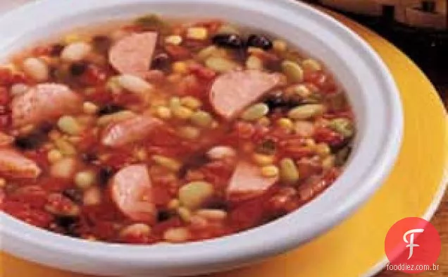 Sopa De Linguiça De Feijão