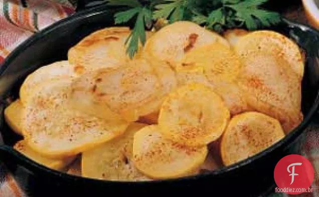 Abóbora e batatas