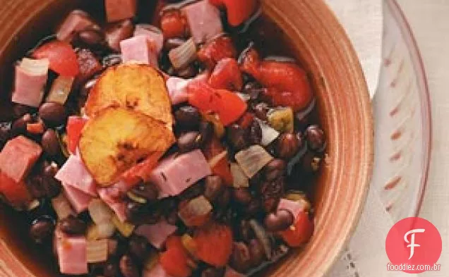 Sopa de presunto e Feijão Preto
