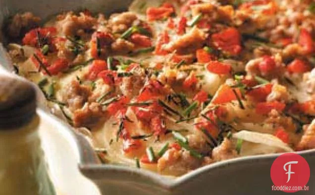Salsicha - Batata Assada