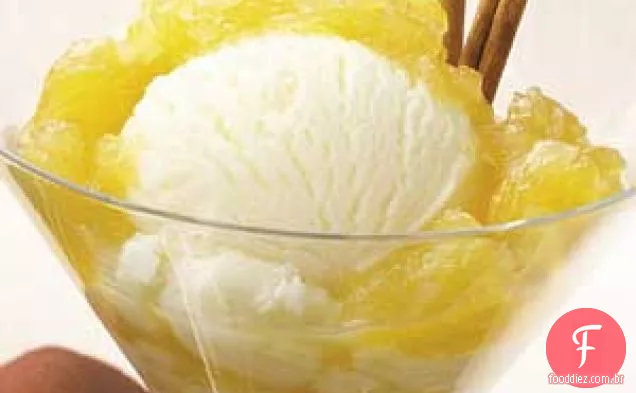 Cobertura De Gelado De Ananás
