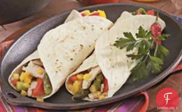 Fajitas De Frango Com Aspargos