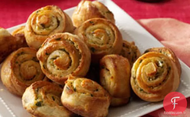 Espirais De Pão De Alho