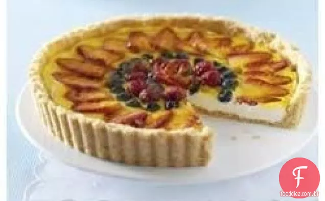 Torta De Cheesecake De Baga Tripla
