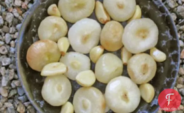 Cebola Cipolline Assada E Alho