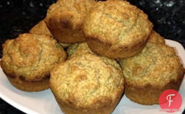 Muffins de farelo de maçã do V