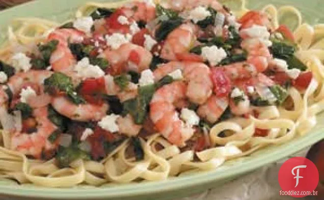 Fettuccine De Camarão Picante