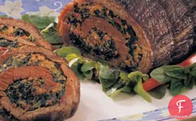 Carne Recheada Com Espinafres