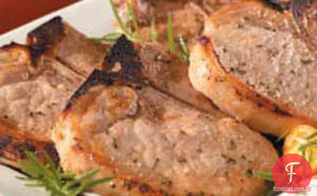 Costeletas De Porco Com Ervas Húmidas