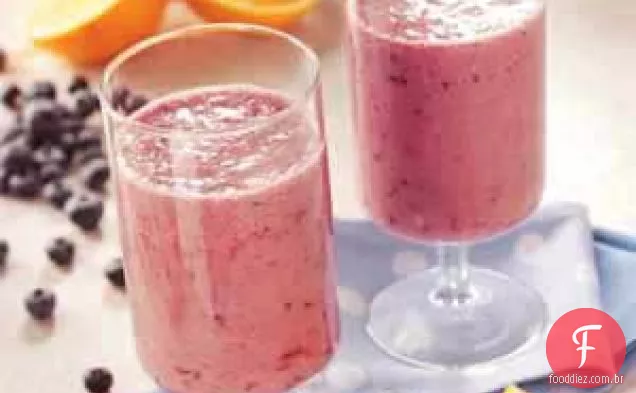 Smoothies De Laranja De Mirtilo