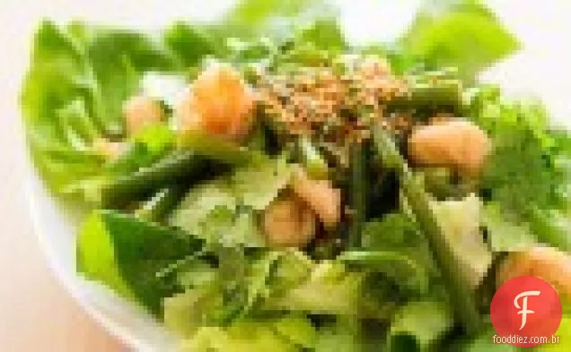 Salada Scape De Alho Com Camarão