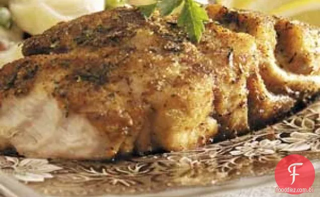 Pargo Vermelho Esfregado Com Pimenta