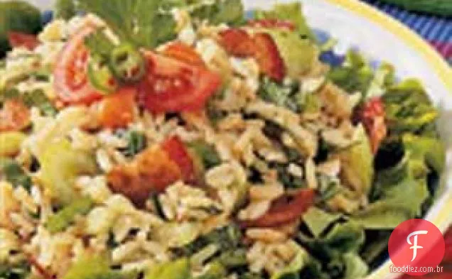 Salada De Arroz Com Espinafre