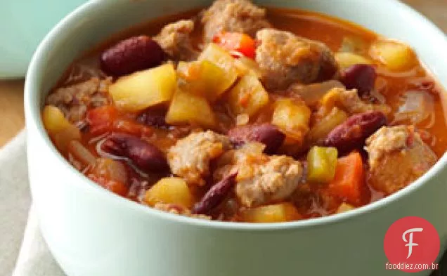 Sopa De Feijão Vermelho 'N' Sausage