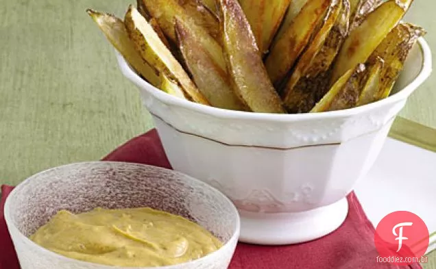Batatas fritas com alho Aioli