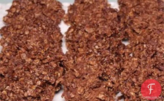 Biscoitos De Coco Com Chocolate Sem Assar