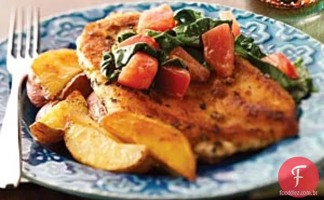Frango e vegetais