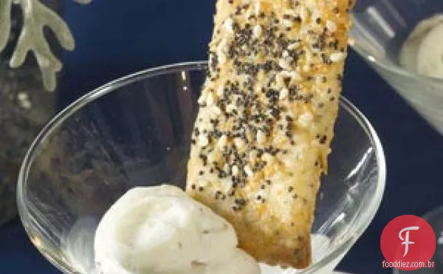 Bolachas De Sésamo Com Parmesão