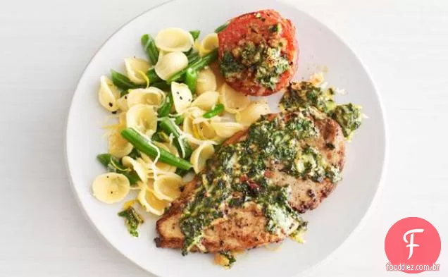 Frango Com Pesto De Rúcula