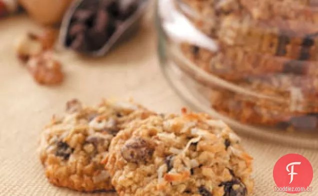 Biscoitos De Aveia Com Passas