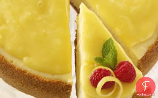 Cheesecake De Limão Com Vidro Dourado