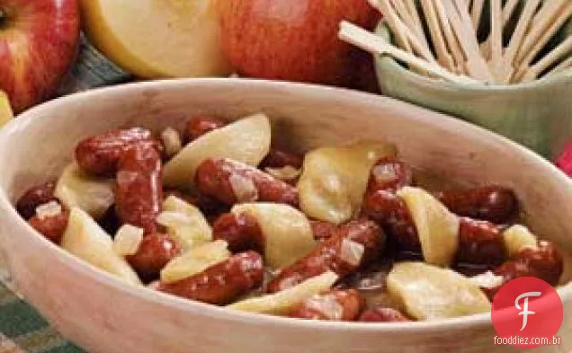 Aperitivos De Salsicha De Cebola De Maçã