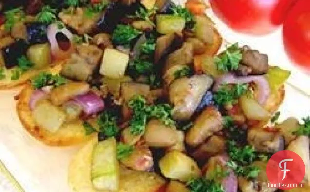 Prazer Vegetariano No Pão De Alho