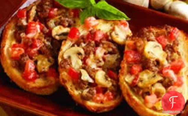 Pão de alho com tampo Italiano