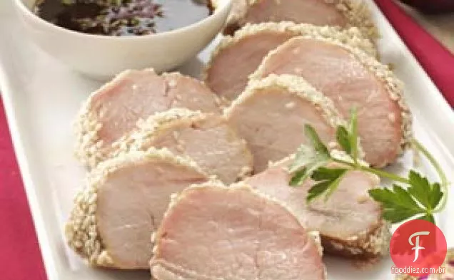 Aperitivos De Porco Com Sésamo