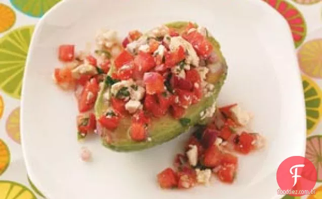 Salada De Tomate-Abacates Recheados