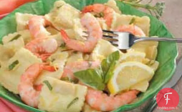 Limão Camarão Ravioli Toss