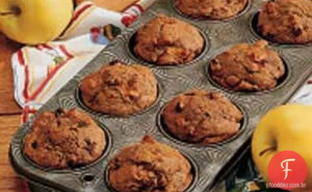 Muffins De Farelo De Maçã