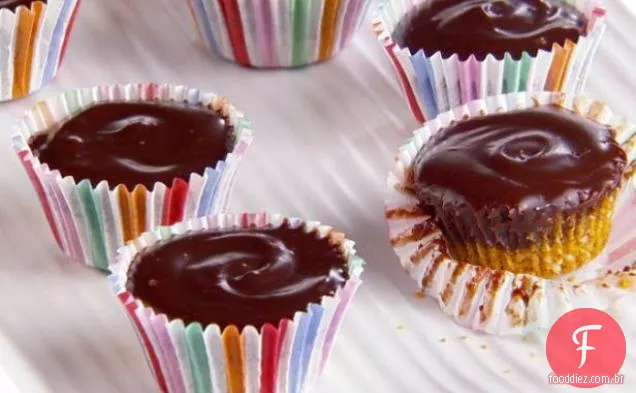 Tortinhas de Chocolate-Mel-Amêndoa