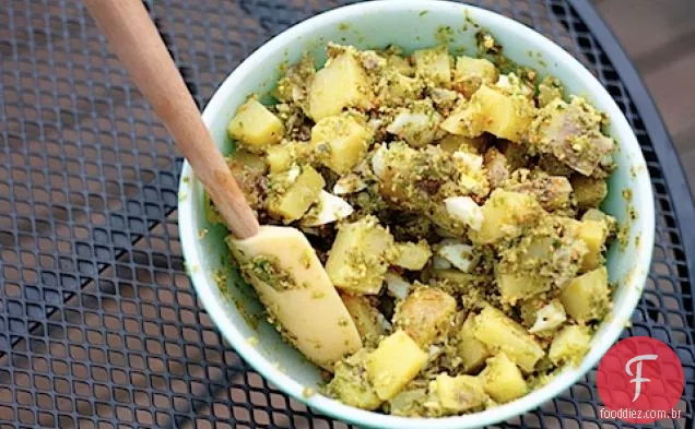 Salada De Batata Com Alho Assado