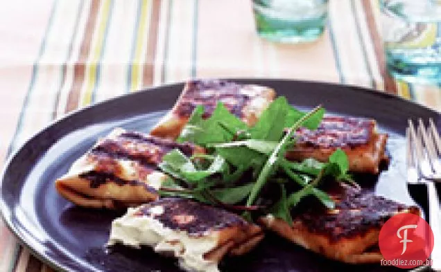 Focaccina Com Alho Assado, Vieiras E Provolone