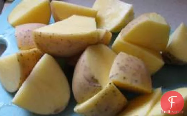 Alho Assado Gorgonzola Esmagou Batatas