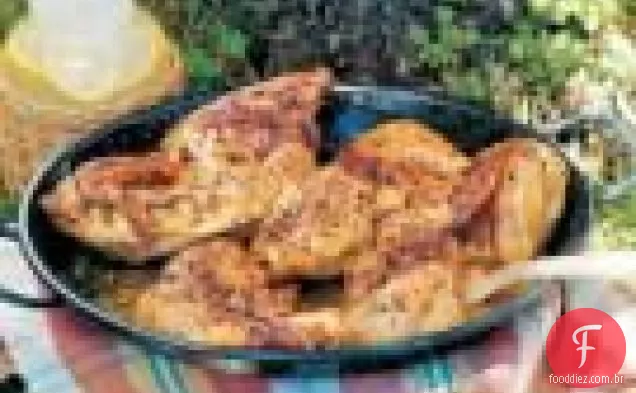 Frango Herbado com alho-limão