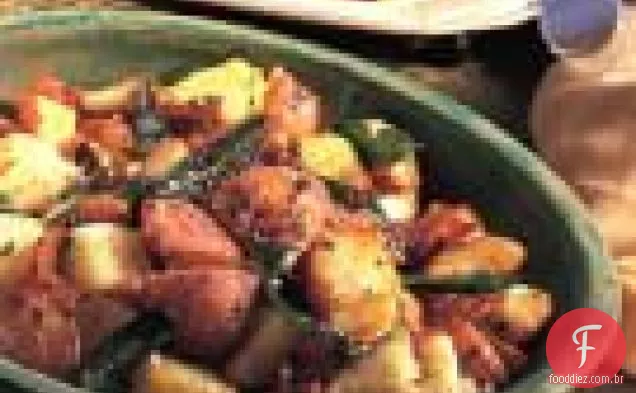 Batatas Fritas Com Alho E Sálvia