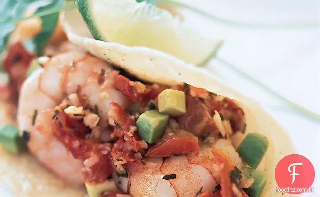 Tacos De Camarão Com Alho