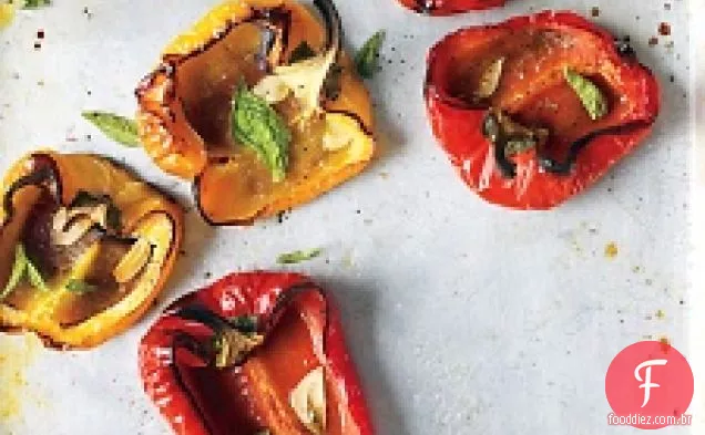 Pimentas Assadas Com Alho E Ervas